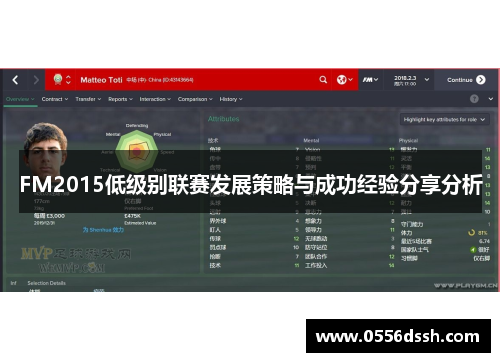 FM2015低级别联赛发展策略与成功经验分享分析