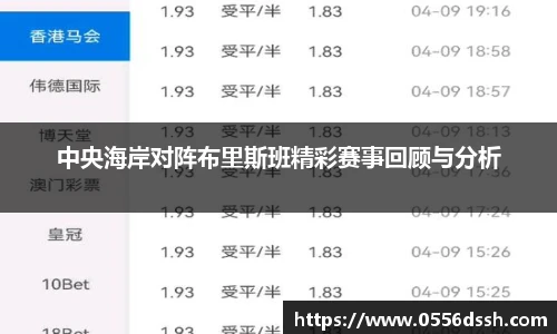 中央海岸对阵布里斯班精彩赛事回顾与分析